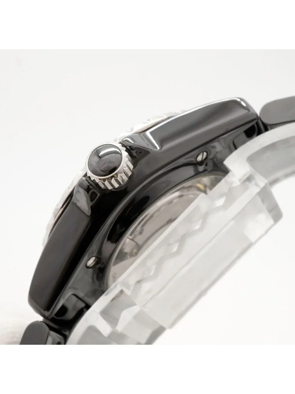 Chanel Caliber 12.1 Diamond Bezel Black Dial Watch